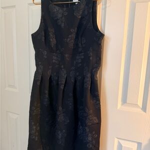 Elle Black Floral Midi Dress